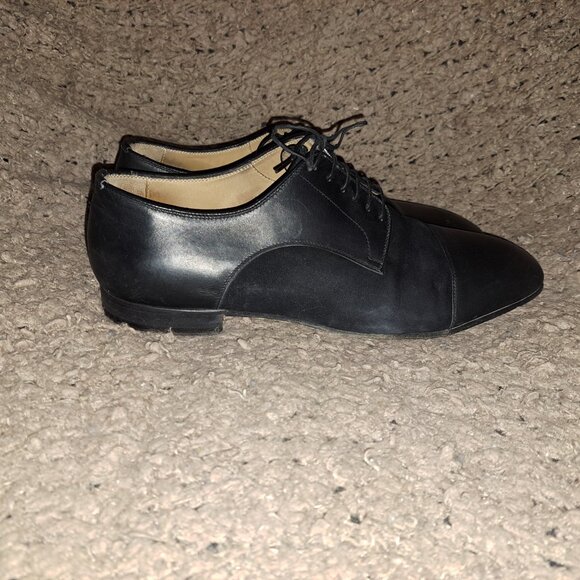 CHRISTIAN LOUBOUTIN-Greggo-Suede & Black Leather Shoes-Sz 42-9-Good Pre-Owned - Picture 5 of 9